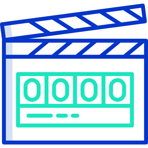 clapperboard Icongeek26 Outline Colour icon
