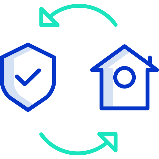 Home insurance Icongeek26 Outline Colour icon