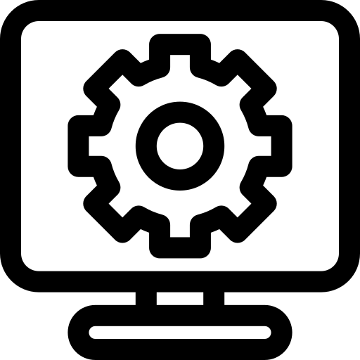 roue dentée Basic Rounded Lineal Icône