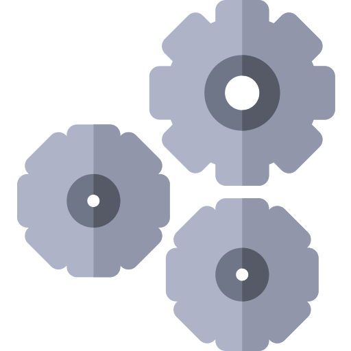 Cogwheels Basic Rounded Flat icon