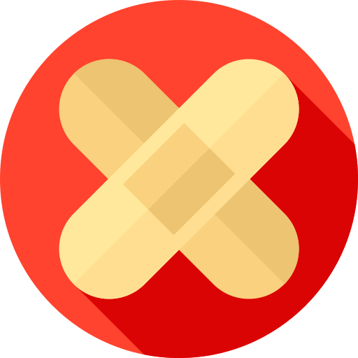 bandaż Flat Circular Flat ikona