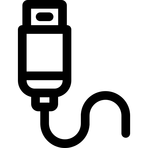 Cable Basic Rounded Lineal icono