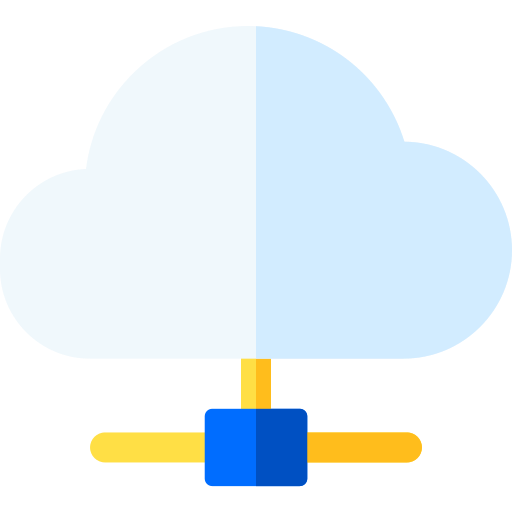chmura Basic Rounded Flat ikona