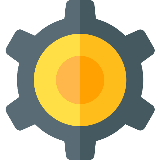 Cogwheel Basic Rounded Flat icon