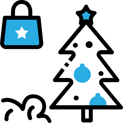 Christmas tree SBTS2018 Blue icon