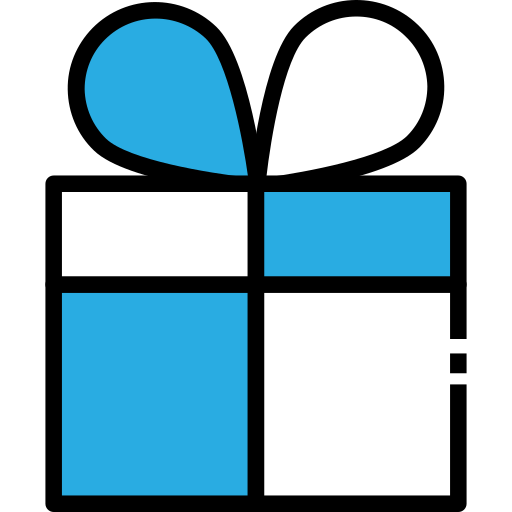 Gift box SBTS2018 Blue icon