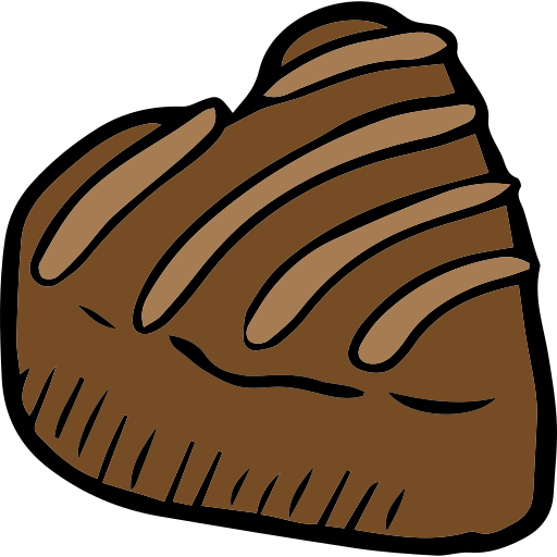czekolada Hand Drawn Color ikona