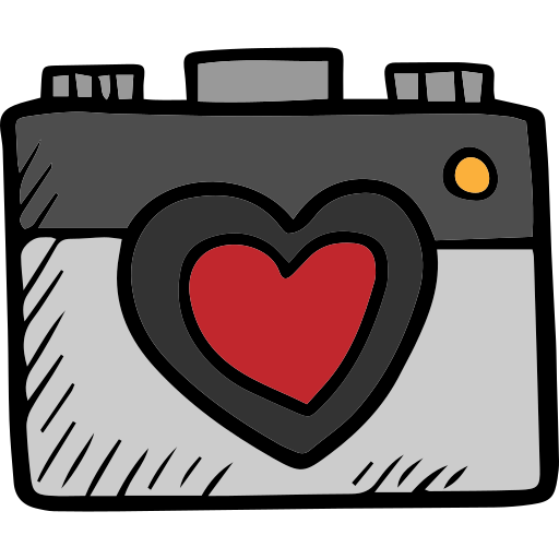 fotocamera Hand Drawn Color icoon