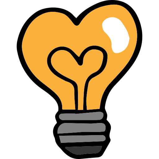 Light bulb Hand Drawn Color icon