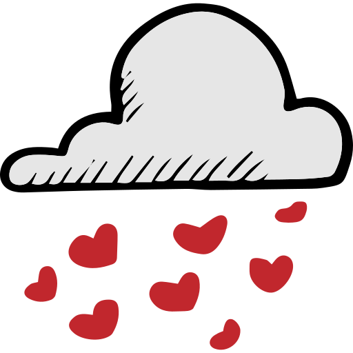 구름 Hand Drawn Color icon