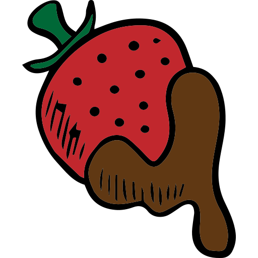 fraise Hand Drawn Color Icône