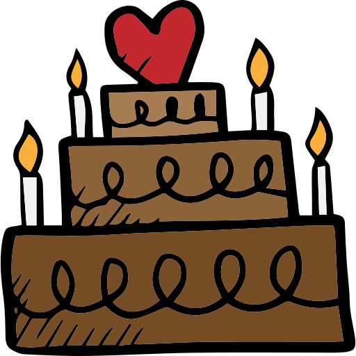 torta Hand Drawn Color icona