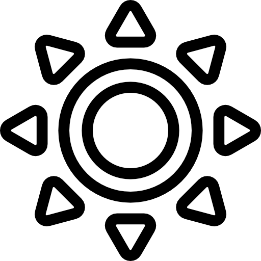 Sun Detailed Rounded Lineal icon