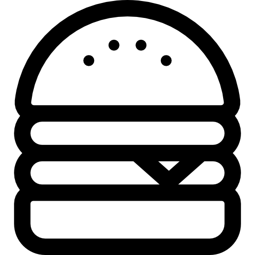 hamburger Detailed Rounded Lineal icona