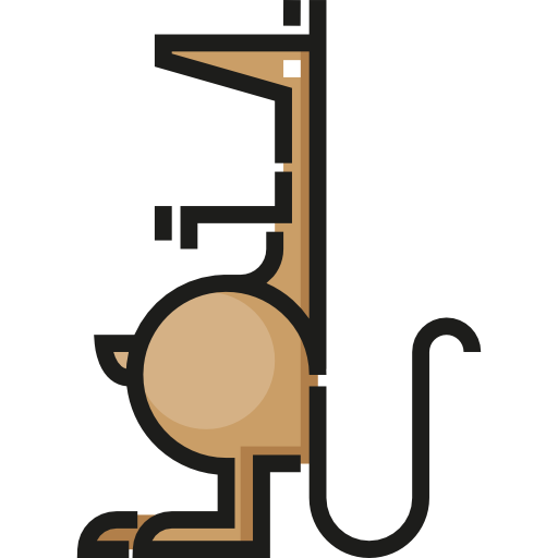 kangur Detailed Straight Lineal color ikona