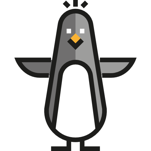 pinguin Detailed Straight Lineal color icon