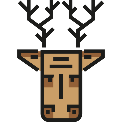 ciervo Detailed Straight Lineal color icono