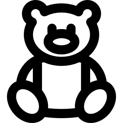 teddybär Basic Rounded Lineal icon