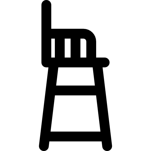 chaise de bébé Basic Rounded Lineal Icône
