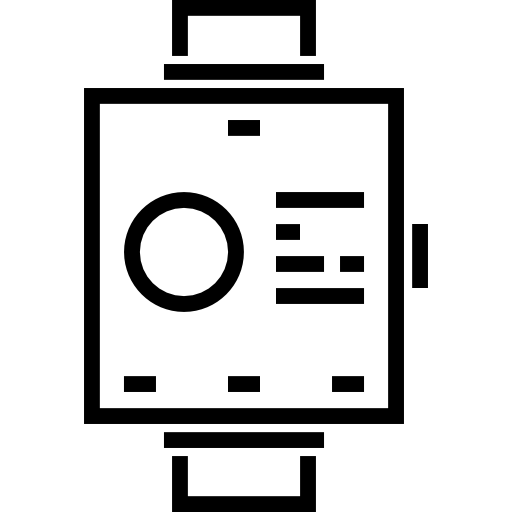 inteligentny zegarek Detailed Straight Lineal ikona