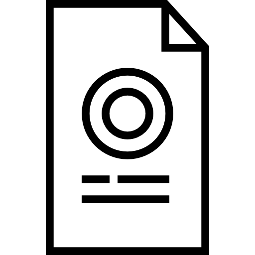 dokument Detailed Straight Lineal ikona