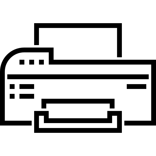 Принтер Detailed Straight Lineal иконка