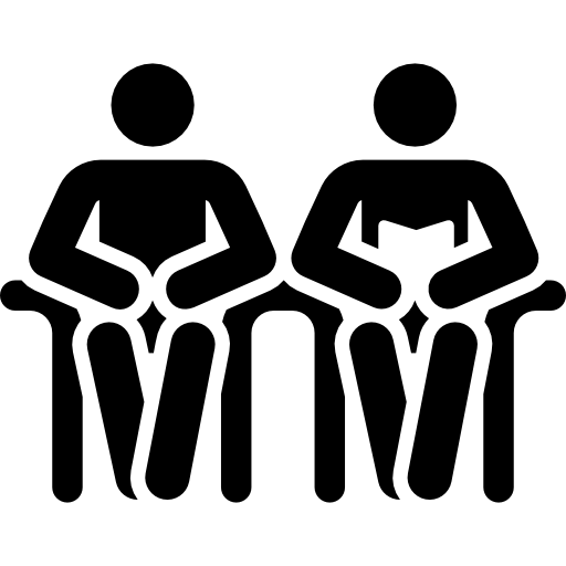 Sitting Pictograms Fill icon