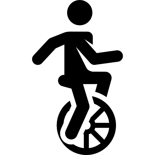Unicycle Pictograms Fill icon