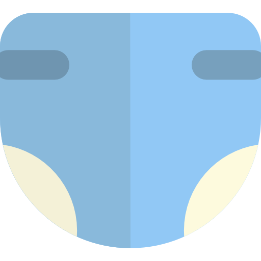 pañal Basic Rounded Flat icono