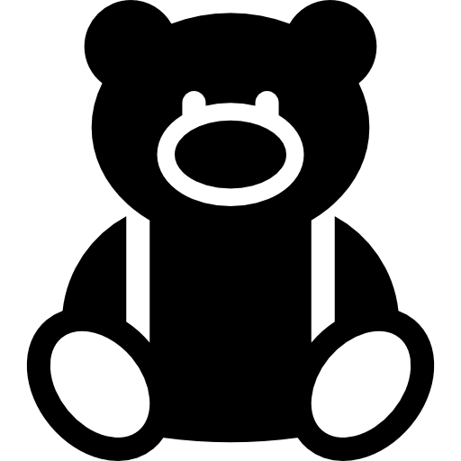 плюшевый медведь Basic Rounded Filled иконка