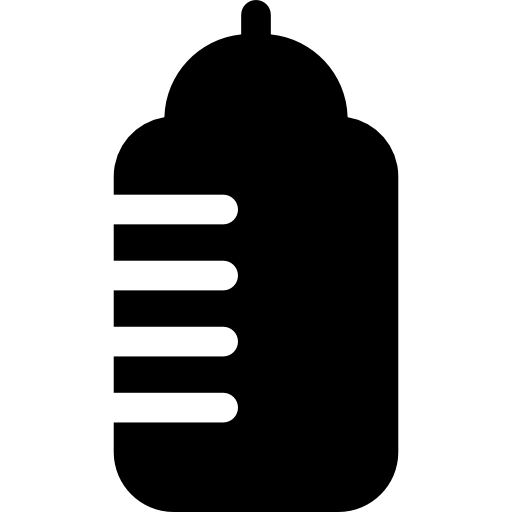 Бутылочка для кормления Basic Rounded Filled иконка