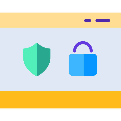 Seguridad en la web SBTS2018 Flat icono