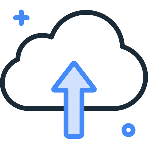 cloud computing SBTS2018 Blue icoon