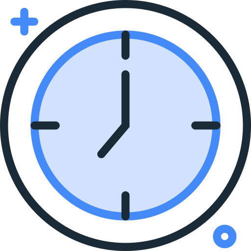 Clock SBTS2018 Blue icon
