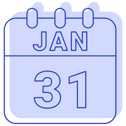 January Generic color lineal-color icon