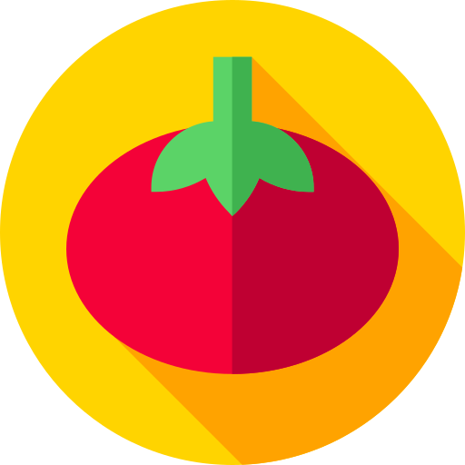tomaat Flat Circular Flat icoon