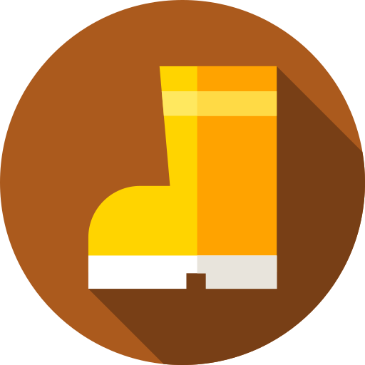 Boot Flat Circular Flat icon