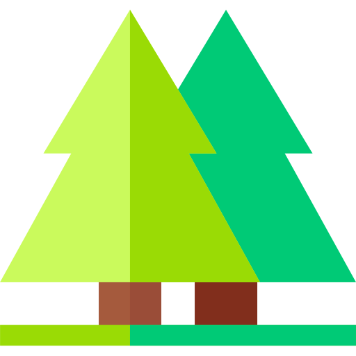 drzewko świąteczne Basic Straight Flat ikona
