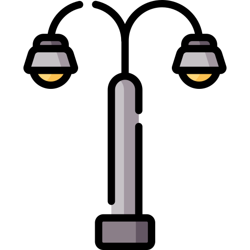 уличный фонарь Special Lineal color иконка