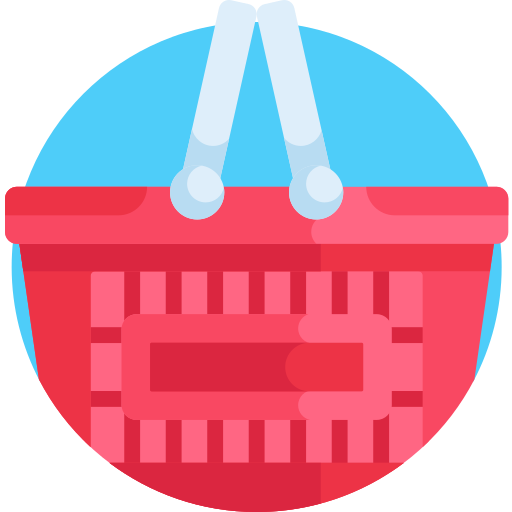 Food basket Detailed Flat Circular Flat icon