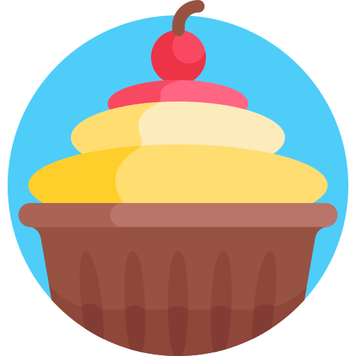 cupcake Detailed Flat Circular Flat icona