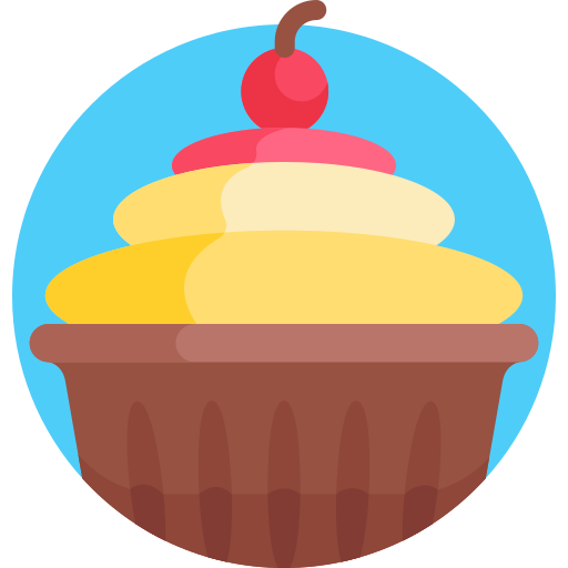 Cupcake Detailed Flat Circular Flat icon