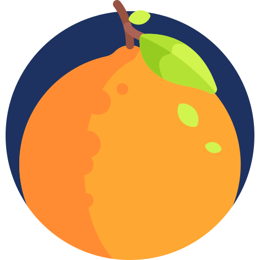 апельсин Detailed Flat Circular Flat иконка