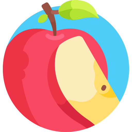 яблоко Detailed Flat Circular Flat иконка