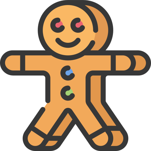 Gingerbread man Juicy Fish Soft-fill icon