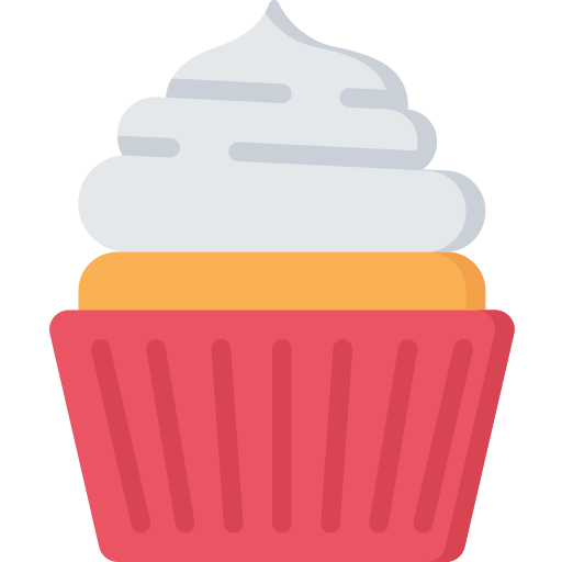 Cupcake Juicy Fish Flat icon
