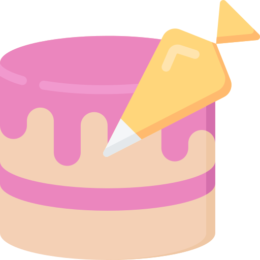 Cake Juicy Fish Flat icon