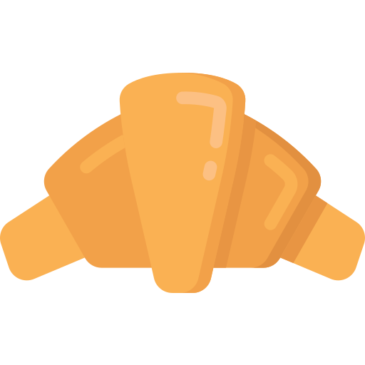 Croissant Juicy Fish Flat icon