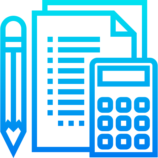 Calculadora srip Gradient icono