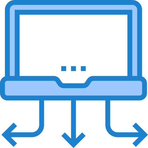 computer srip Blue icona